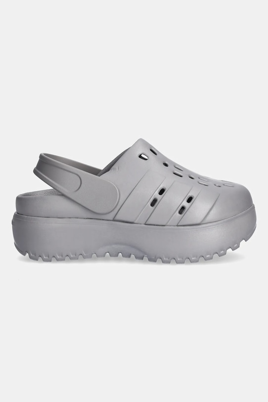 adidas papuci Adilette Clog Platform JQ9879 gri SS25