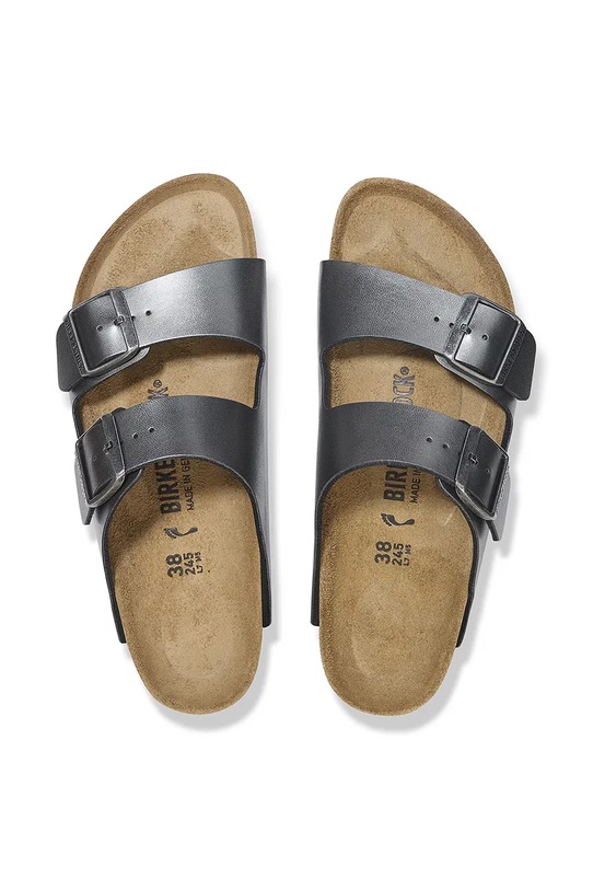 Šľapky Birkenstock Arizona Metallic 1029233 strieborná