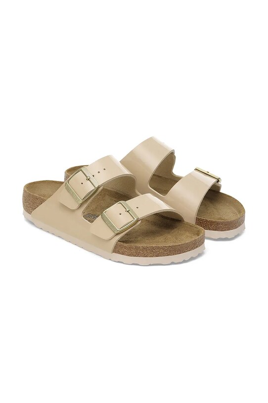 Birkenstock papucs Arizona Patent bézs 1013070.Sand