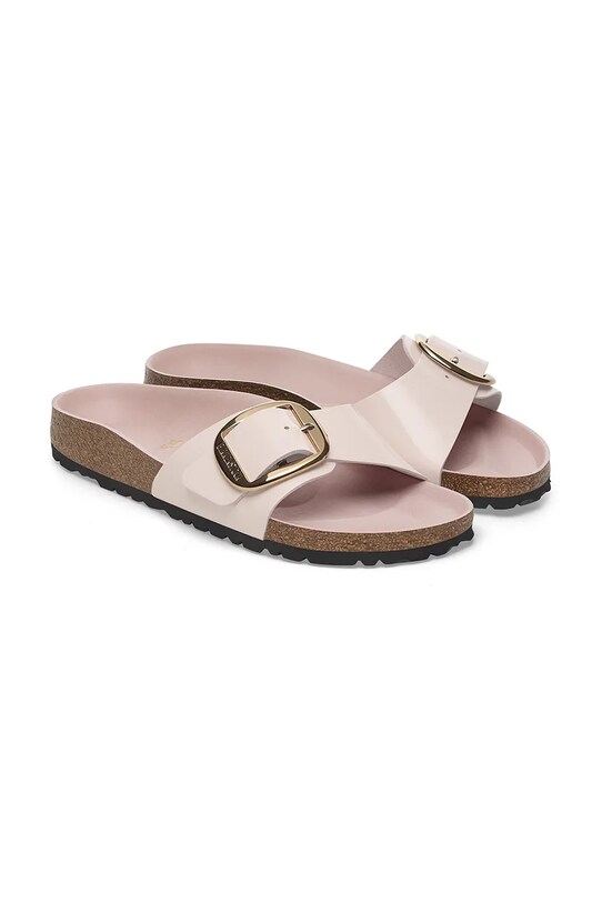 Кожаные шлепанцы Birkenstock Madrid Big Buckle розовый 1029448