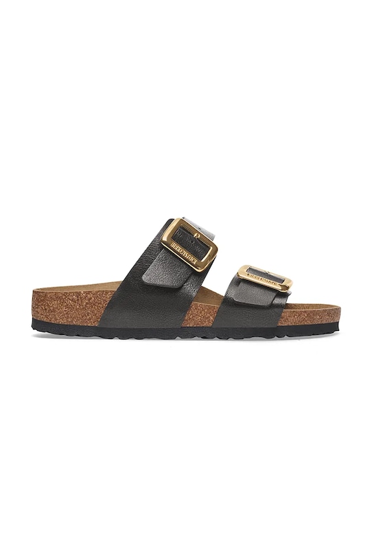 Birkenstock papuci Sydney Graceful Cushion Buckle sintetic negru 1029379