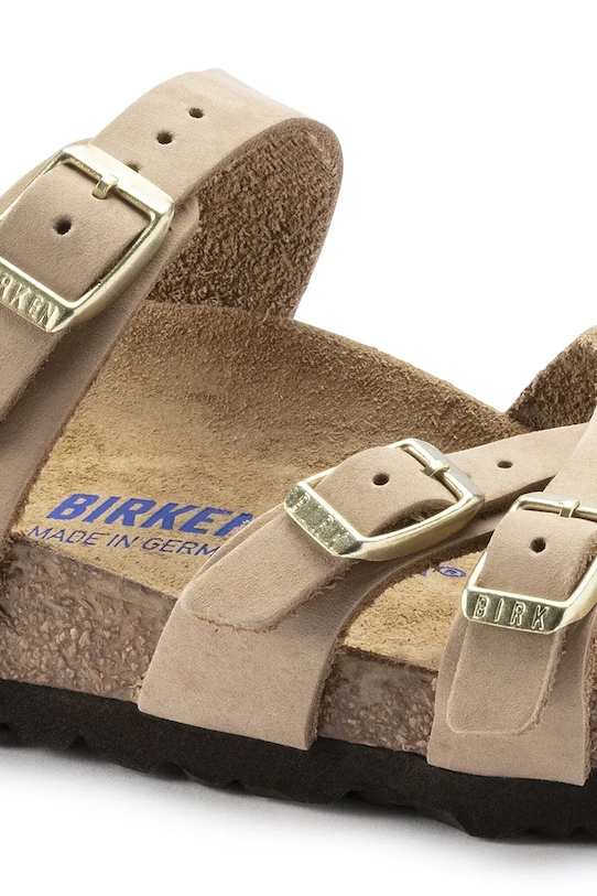 Încălțăminte Birkenstock papuci din nubuc Franca SFB 1022973 bej