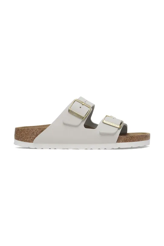 Nubuck παντόφλες Birkenstock Arizona φλατ λευκό 1029475