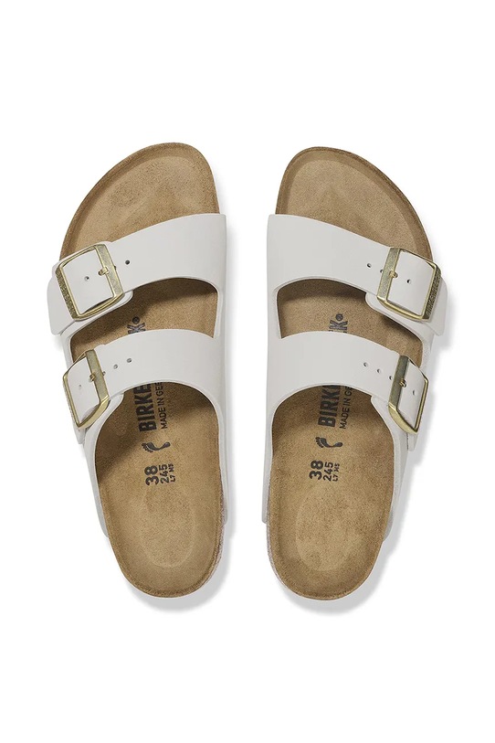 Birkenstock klapki nubukowe Arizona 1029475 biały