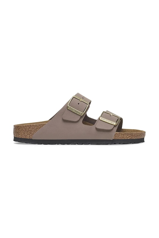Nubukové šľapky Birkenstock Arizona bez podpätku fialová 1029407
