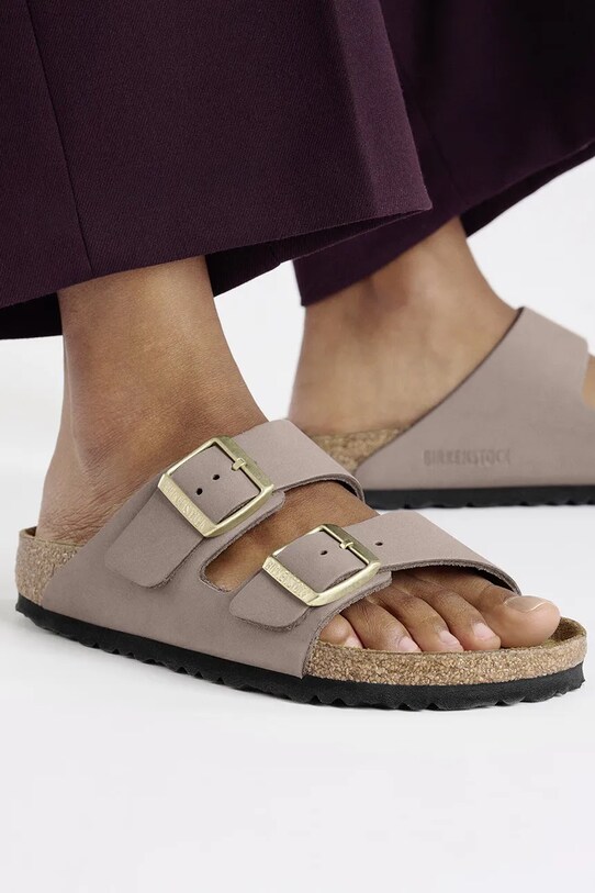 Nubukové šľapky Birkenstock Arizona 1029407