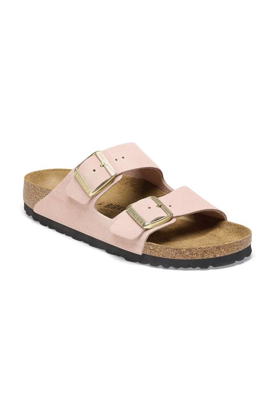 Birkenstock klapki zamszowe Arizona 1026170 różowy SS25