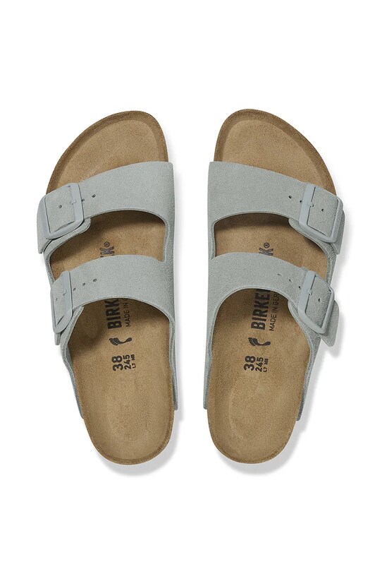 Birkenstock ciabatte slide in camoscio Arizona 1029215 blu