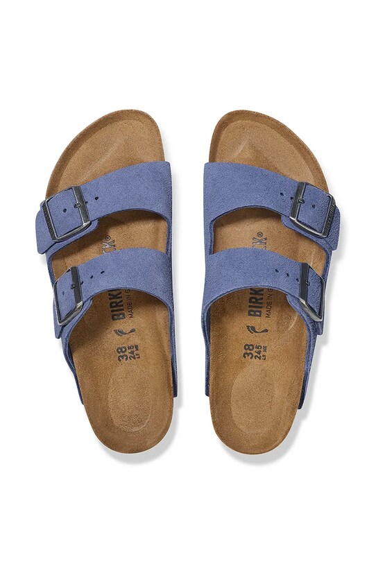 Obuwie Birkenstock klapki zamszowe Arizona 1029218 fioletowy