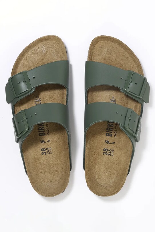 Обувки Кожени чехли Birkenstock Arizona 1029107 зелен