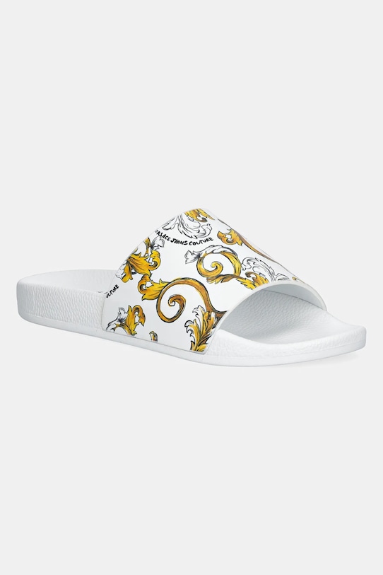 Versace Jeans Couture papuci sintetic alb 78VA3SQ3.ZS365.G03