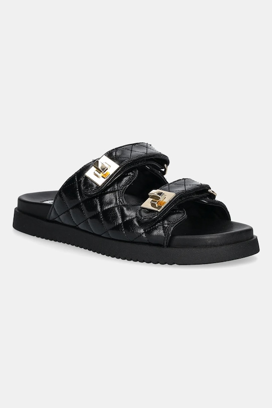 Kožené šľapky Steve Madden Schmona-CN usňová koža čierna SM11003714.017