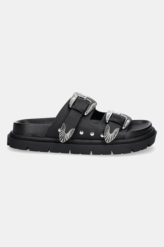 Steve Madden papuci de piele Outcast SM11003703.05O negru SS25