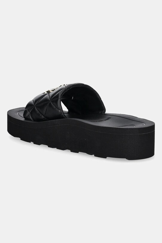 Încălțăminte Love Moschino slapi de piele JA28014I1MIE0000 negru