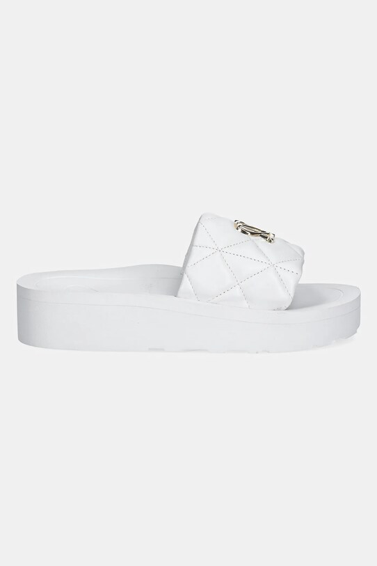 Kožené šľapky Love Moschino JA28014I1MIE0100 biela SS25