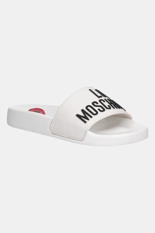 Šľapky Love Moschino plochý biela JA28052G1MI14100