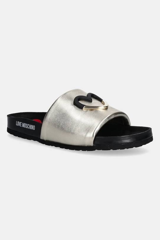 Love Moschino slapi de piele piele aur JA28283G1MIF0900