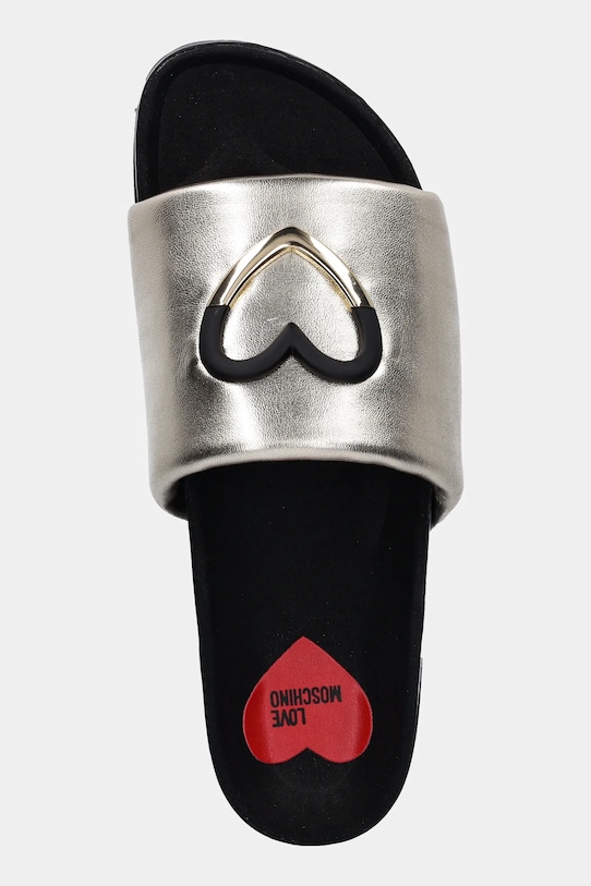 Love Moschino slapi de piele aur JA28283G1MIF0900