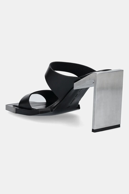 Scarpe Heliot Emil infradito in pelle PRESS25.W.17.003.BLK01 nero