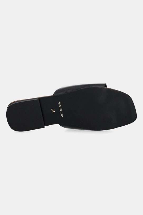 Just Cavalli șlapi de piele 78RA3S92ZPB20899 negru