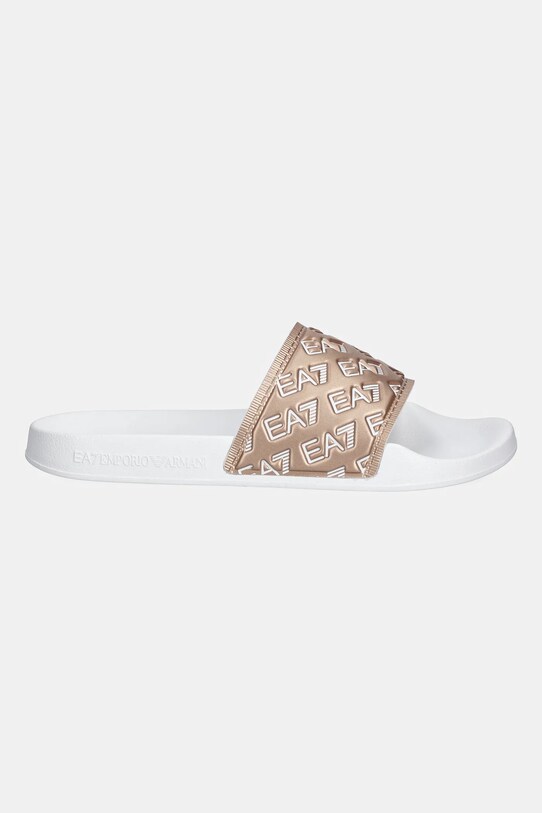 Pantofle EA7 Emporio Armani AF15125.7X000109 bílá SS25