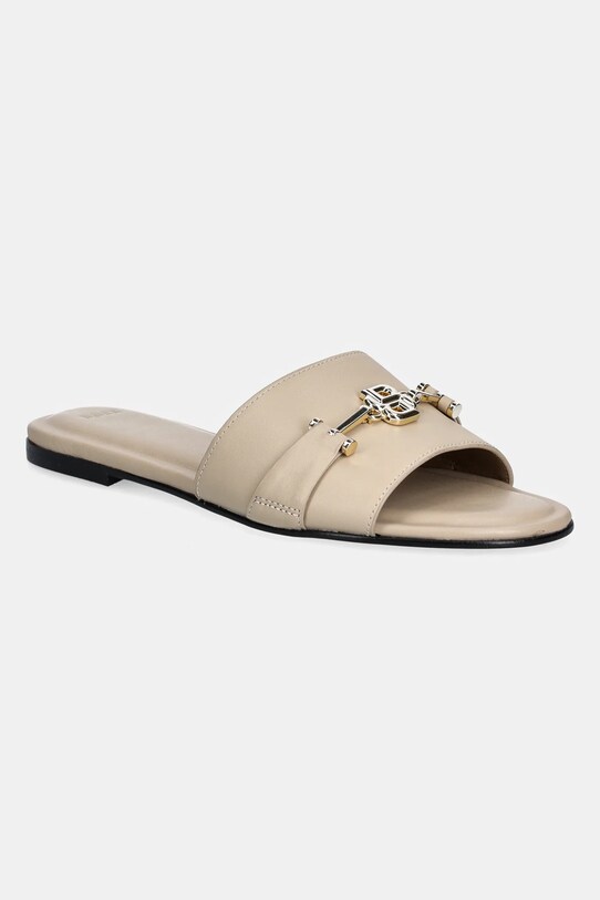BOSS slapi de piele Emberlyn piele bej 50542219.268