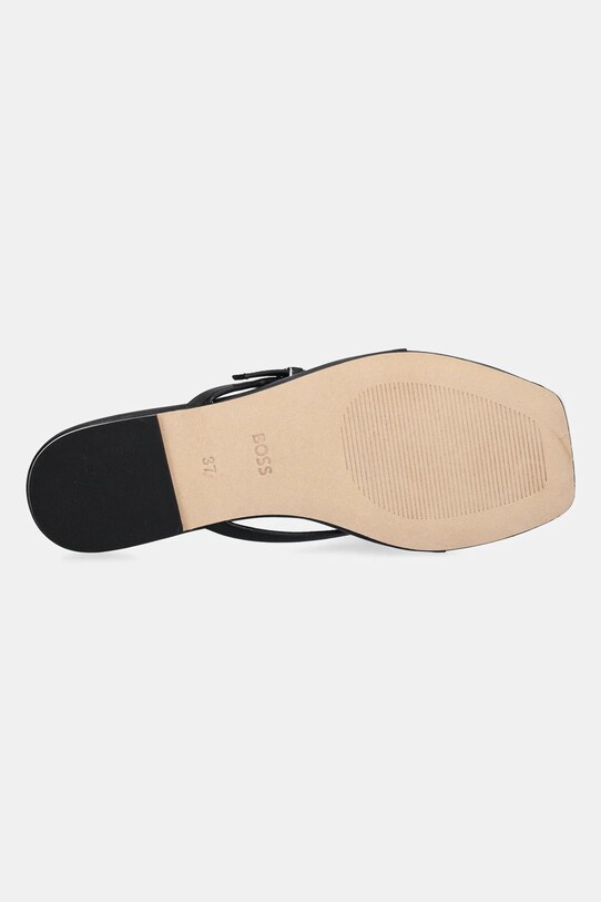 BOSS papuci de piele Charlize 50542228.001 negru
