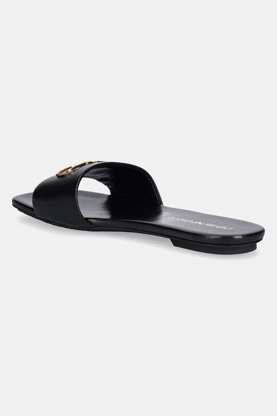 Încălțăminte Emporio Armani slapi de piele X3P846.XF271.00002 negru