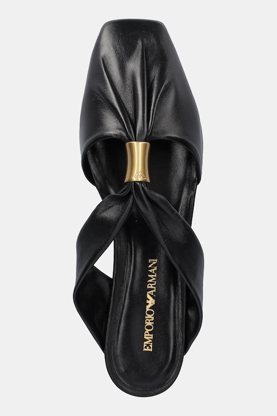 Emporio Armani slapi de piele negru X3R036.XF271.00002