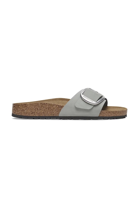 Birkenstock klapki nubukowe Madrid Big Buckle pozostałe niebieski 1029292