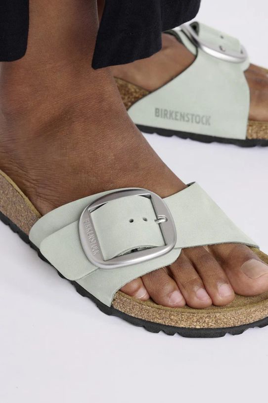 Шлепанцы из нубука Birkenstock Madrid Big Buckle 1029292