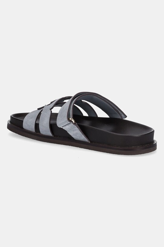 Încălțăminte Tory Burch papuci din piele Ines Sport 167709.100 albastru