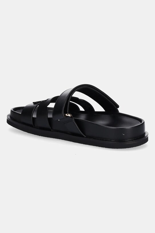 Încălțăminte Tory Burch slapi de piele Ines Sport 161636.006 negru