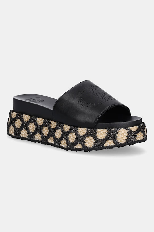 Šľapky Liu Jo FRIDA 37 imitácia kože čierna SA5107EX01422222