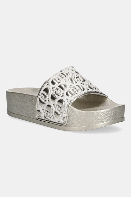 Pantofle Liu Jo MYKONOS 01 imitace kůže zlatá BA5097EX25204178