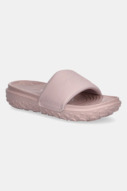 Šľapky The North Face Never Stop Cush Slide plochý ružová NF0A8A9974W1