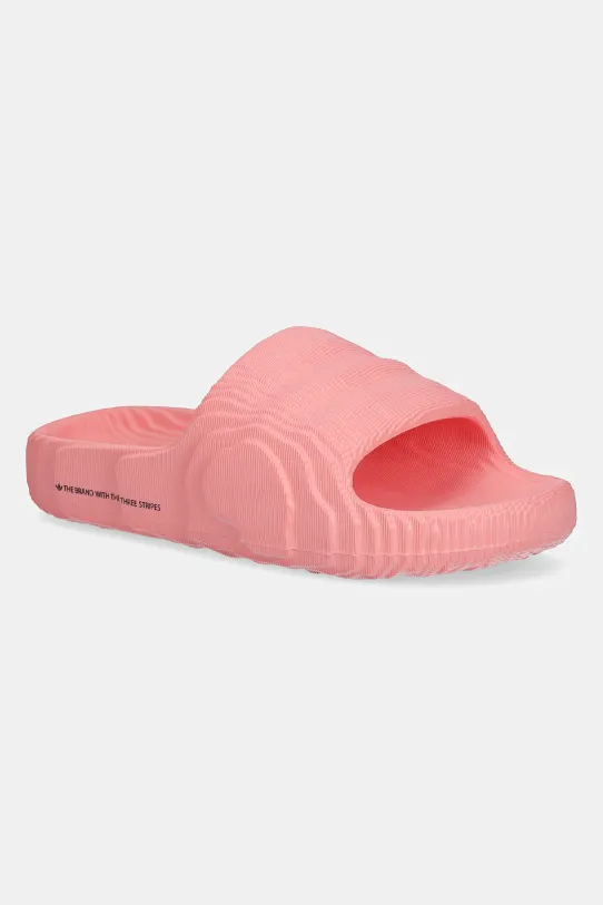 Pantofle adidas Originals Adilette 22 W plochý růžová JH9690