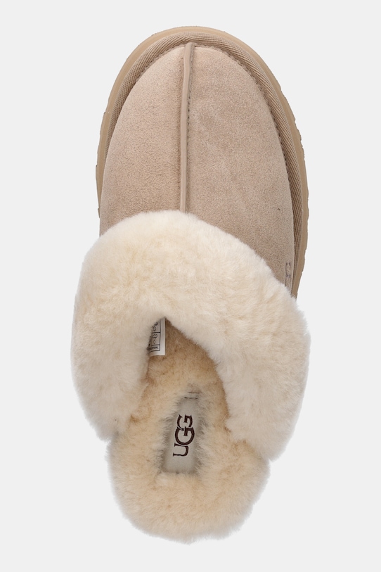 Semišové papuče UGG Disquette béžová 1122550.SAN
