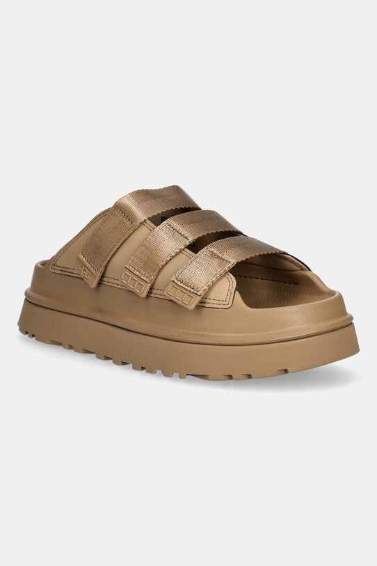 Pantofle UGG Goldenglow Slide textilní hnědá 1167430.DND