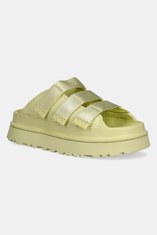 Šľapky UGG Goldenglow Slide textilný zelená 1167430.GLDN