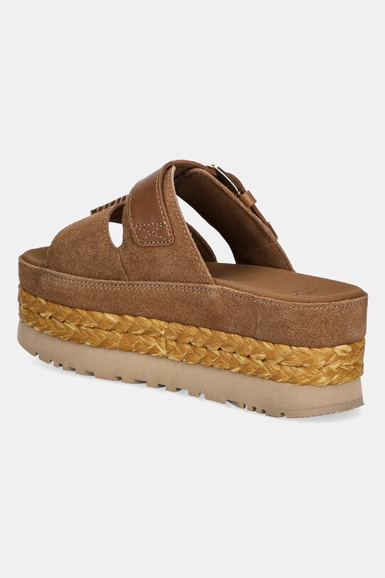 Παπούτσια Δερμάτινες παντόφλες UGG Aubrey Slide 1167451.CHE καφέ