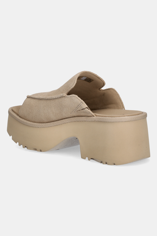 Obuwie UGG klapki zamszowe New Heights Slide 1167476.MDSD beżowy