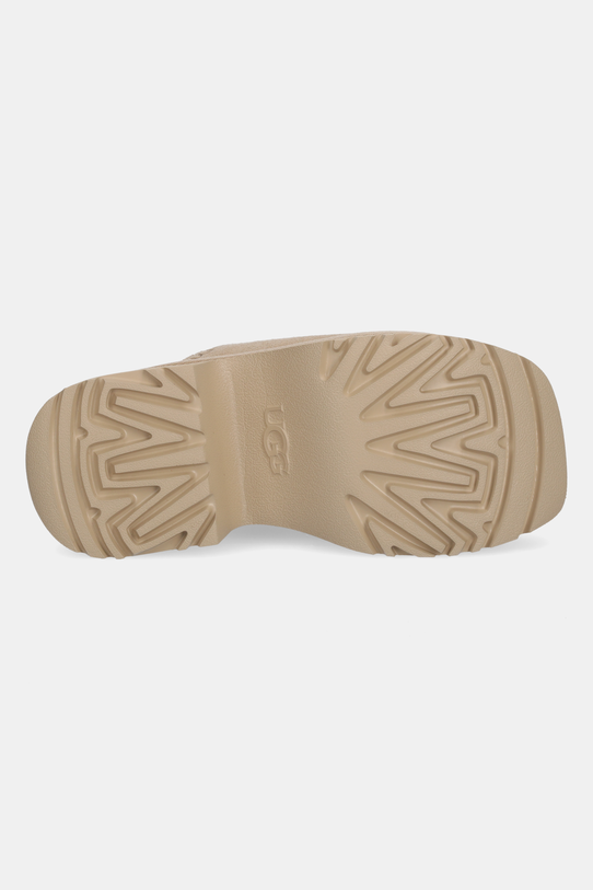 UGG klapki zamszowe New Heights Slide 1167476.MDSD beżowy