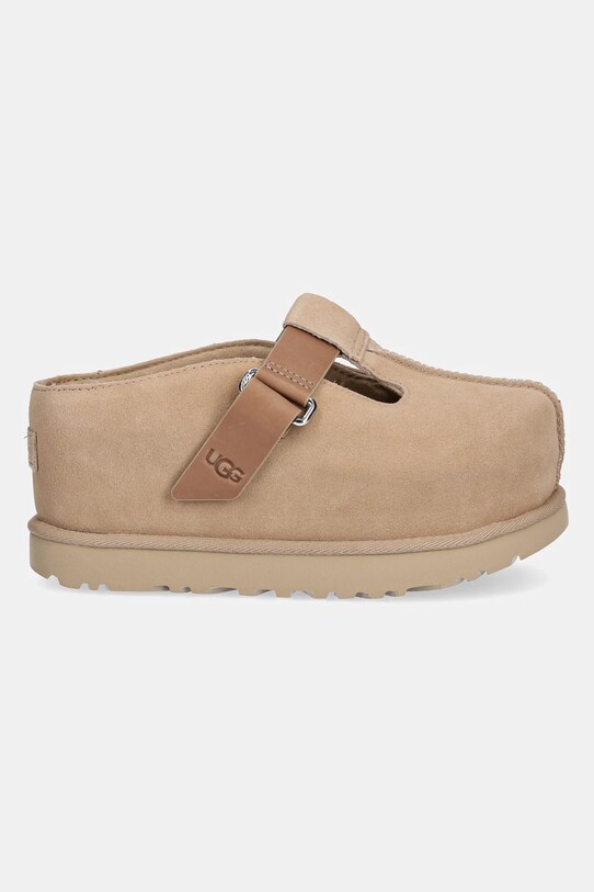 Natikače od brušene kože UGG Goldenstar Hi Clog 1167550.SAN bež SS25