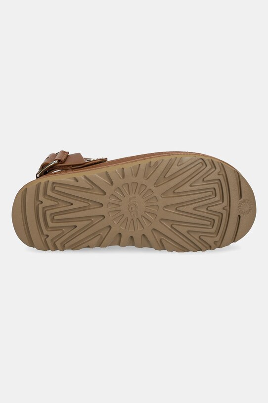 Nubukové pantofle UGG Goldenstar Villa Clog 1169590.CHE hnědá