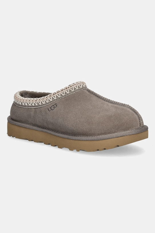 UGG papuci din piele întoarsă Tasman maro 5955.SKP