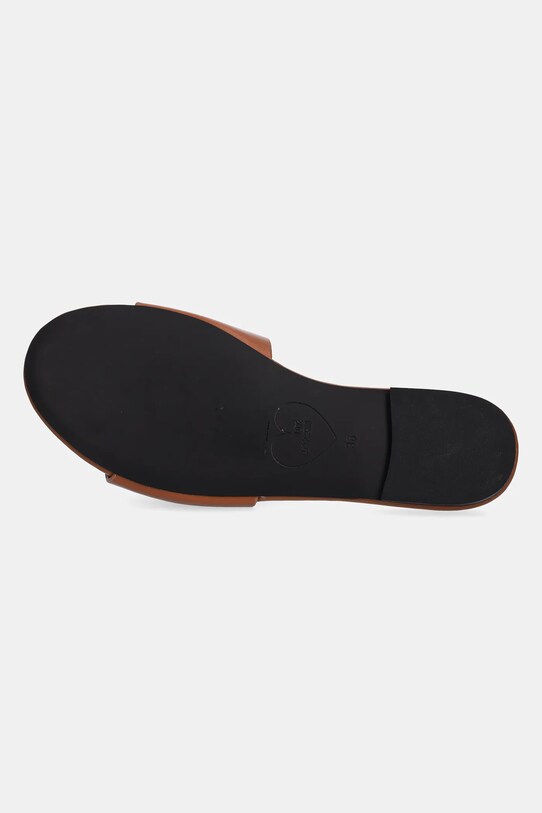 Kožne natikače Love Moschino JA28161G0MIA0201 smeđa
