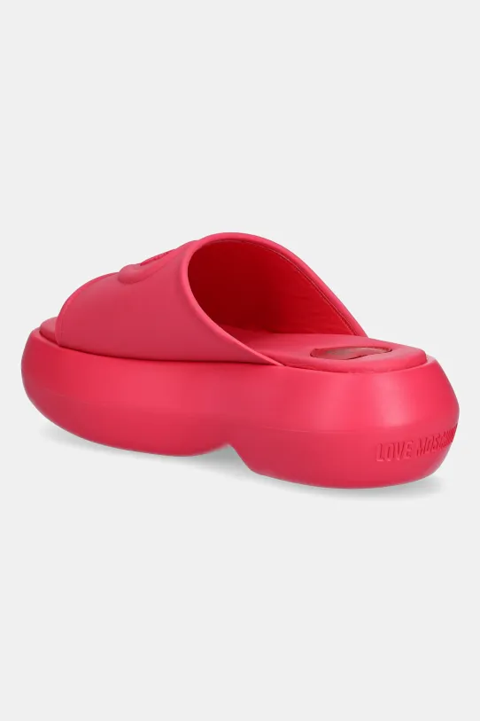 Obuwie Love Moschino klapki JA28207I0MI40604 różowy