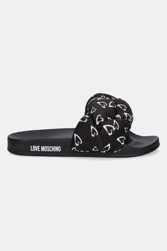Love Moschino papuci JA28312G0MIW100B negru SS25