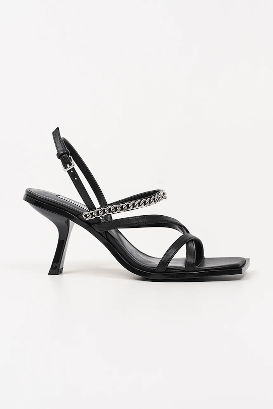 Karl Lagerfeld sandały skórzane KARMEL pozostałe czarny KL33625.000